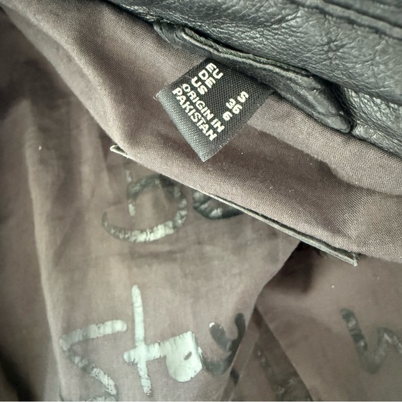 ⭐️Mauritius Leather Moto Jacket w Stars⭐️ - Picture 13 of 16